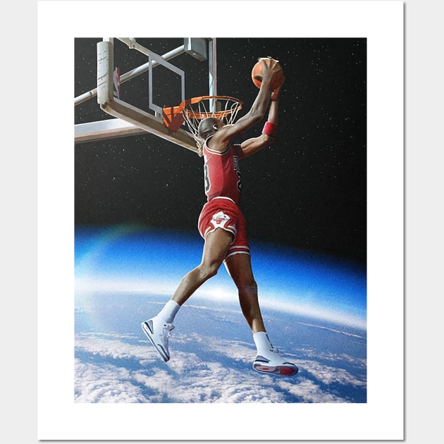 BASKETBALLART - jordan DUNK SPACE Wall Art by JORDAN-ART23